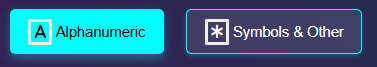 alphanumeric